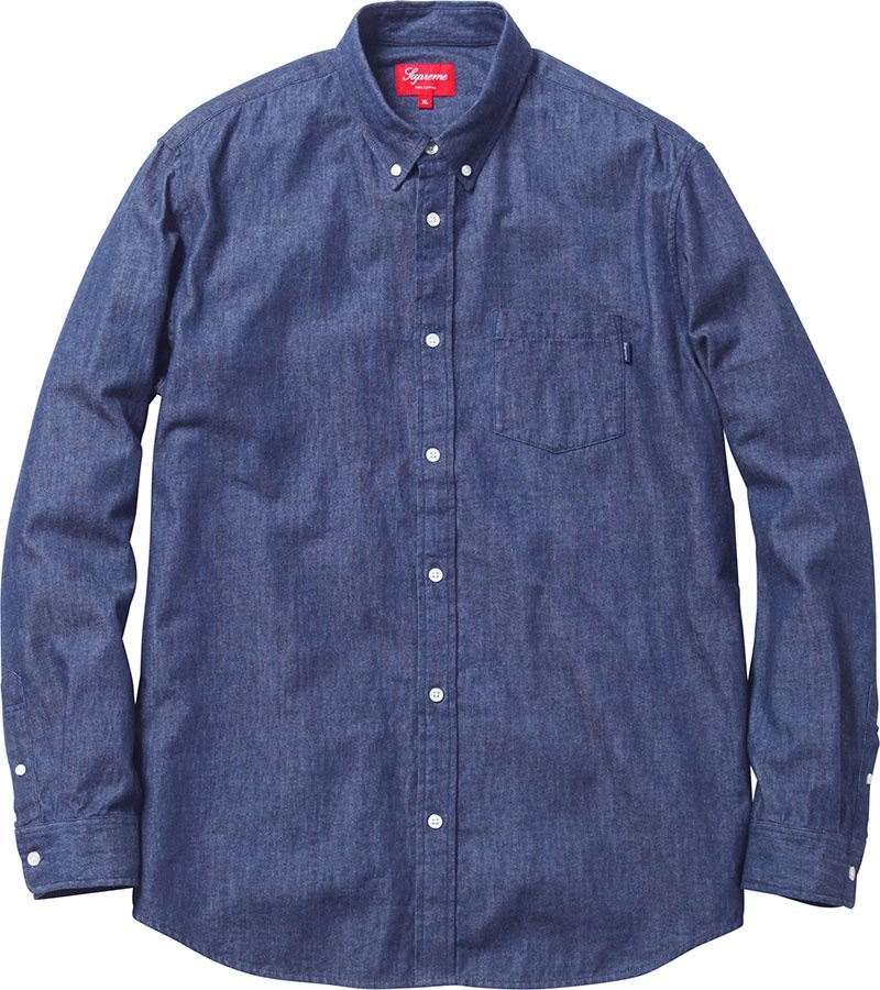 Denim Button Down Shirt view 2